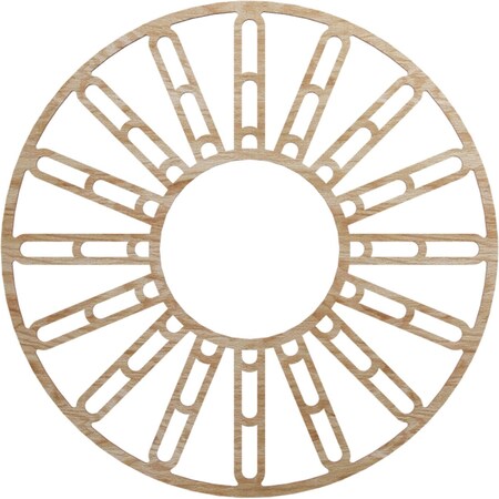 Ekena Millwork Hale Wood Fretwork Pierced Ceiling Medallion, Red Oak, 28"OD x 10 1/8"ID x 3/8"T CMWP28X28X0375HHRO